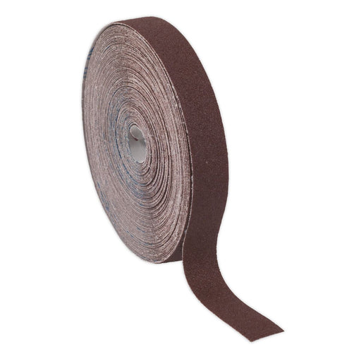 Sealey Emery Roll Brown 25mm x 50m 80Grit ERB255080 Sealey - Dynamic Drive