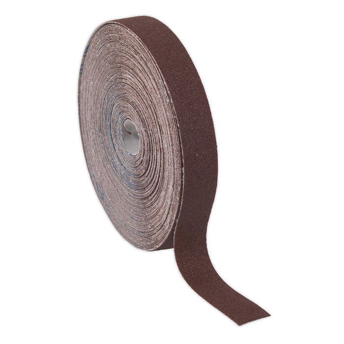 Sealey Emery Roll Brown 25mm x 50m 80Grit ERB255080 Sealey - Dynamic Drive