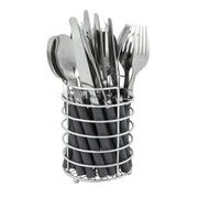 Bo-Camp Cutlery Set with Basket 24 Pieces 6 Persons Grey Bo-Camp - Dynamic Drive