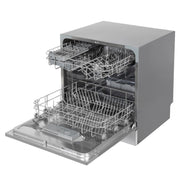 Baridi Tabletop Dishwasher 8 Place Settings 8L Capacity - Silver DH87 Baridi - Dynamic Drive