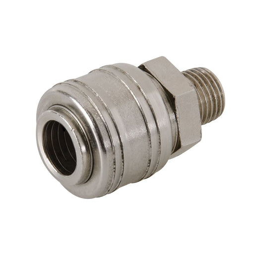 Silverline Euro Air Line Male Thread Quick Coupler 1/4" BSP Silverline - Dynamic Drive