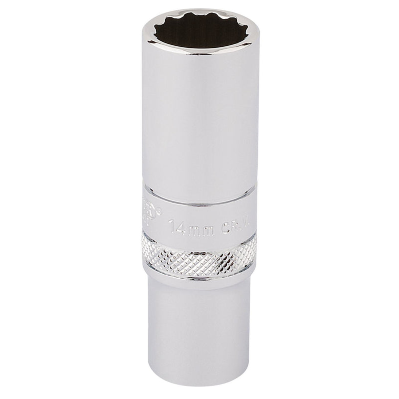 Draper HI-TORQ 12 Point Deep Socket, 3/8" Sq. Dr., 14mm 32955 Draper - Dynamic Drive