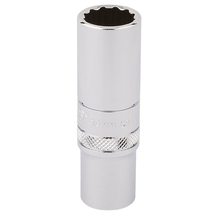 Draper HI-TORQ 12 Point Deep Socket, 3/8" Sq. Dr., 14mm 32955 Draper - Dynamic Drive