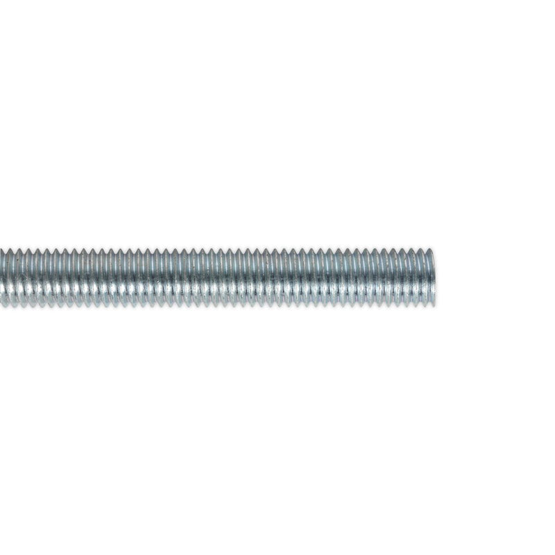 Sealey Studding M10 x 1m Zinc DIN 975 Pack of 5 STUD10 Sealey  - Dynamic Drive