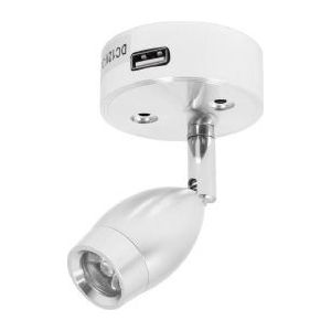 Vechline Vega 3W Touch Spotlight With 2 Amp Usb Socket Silve TL-029A Vechline - Dynamic Drive