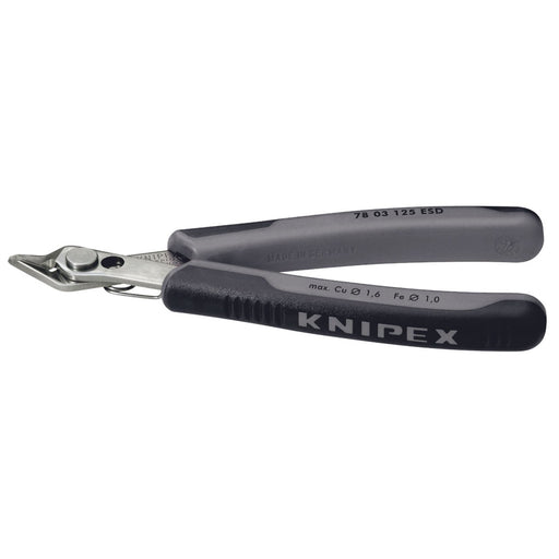 Draper Knipex 78 03 125 ESD Non Bevel Electrostatic Super Knips, 125mm 37069 Draper - Dynamic Drive