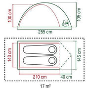 Coleman Darwin Tent 2 Person Grey Camping Outdoors Backpacking Quick Pitch Dome Coleman - Dynamic Drive
