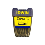 Irwin® Pozidriv Insert Bits PZ3 25mm (Pack 10) IRWIN® - Dynamic Drive