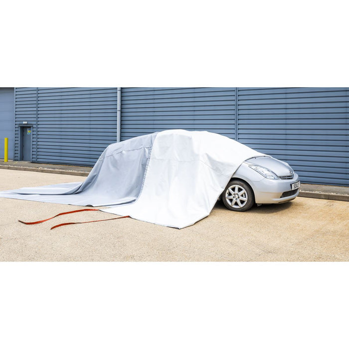 Sealey Vehicle Fire Safety Blanket - Silicone Coated 6 x 8m EV500 Sealey  - Dynamic Drive
