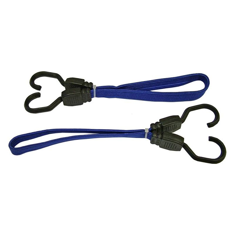 Faithfull Flat Bungee Flat Cord 46cm (18in) Blue 2 Piece Faithfull - Dynamic Drive