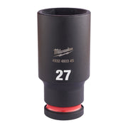 Milwaukee SHOCKWAVE Impact Socket 1/2 Inch Deep 27mm Milwaukee - Dynamic Drive