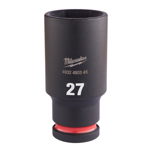 Milwaukee SHOCKWAVE Impact Socket 1/2 Inch Deep 27mm Milwaukee - Dynamic Drive