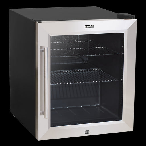 Baridi 50L Tabletop Drinks Fridge Mini Beer Cooler Glass Door Stainless Steel Baridi  - Dynamic Drive