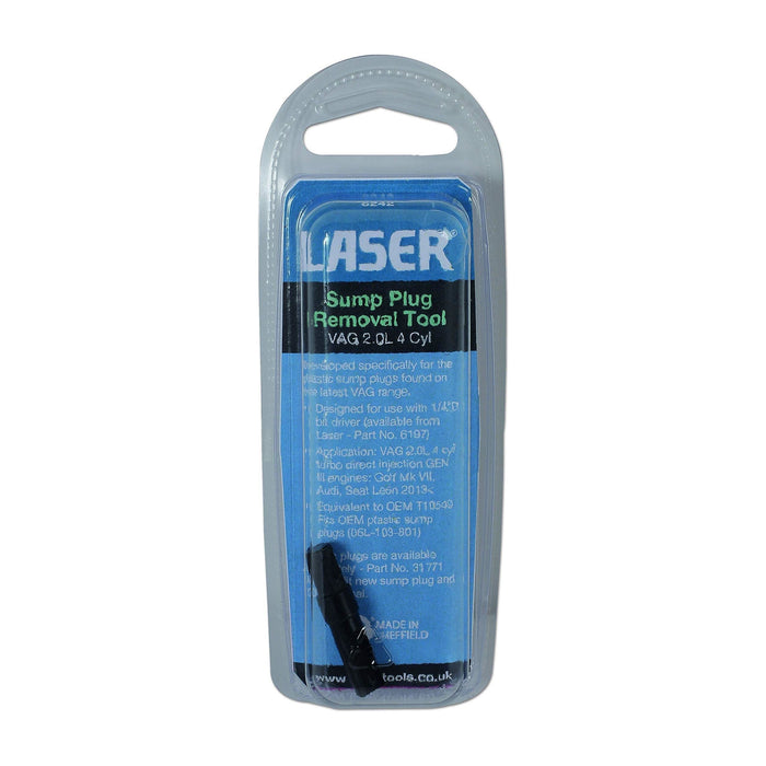 Laser Sump Plug Removal Tool - for VAG 2L 4 Cyl 6242 Laser - Dynamic Drive