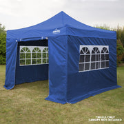 Dellonda Side Walls/Doors/Windows for Gazebo/Marquee Fits 2 x 2m Models - Blue Dellonda - Dynamic Drive