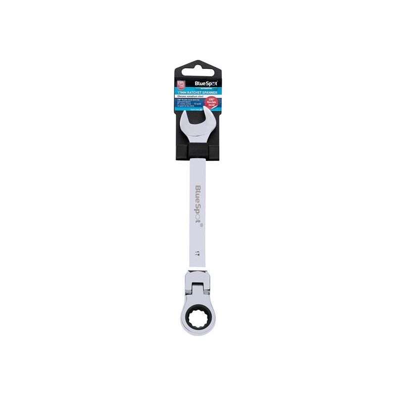 Bluespot Tools 180° Flexible Head Ratchet Spanner 17mm BlueSpot Tools - Dynamic Drive