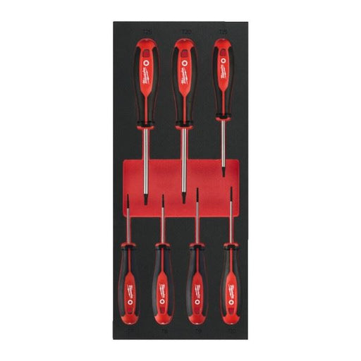 Milwaukee 7 Pc Tri-Lobe Screwdriver Tx Set 1 Foam Insert -7Pc Milwaukee - Dynamic Drive