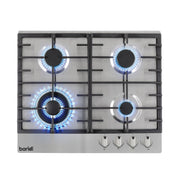 Baridi Gas Hob with 4 Cooking Zones 60cm - Stainless Steel DH225 Baridi - Dynamic Drive