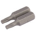 Draper TX-STAR Insert Bit, 1/4" Hex, 25mm Long, T15 (Pack of 2) Draper - Dynamic Drive