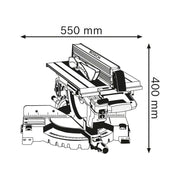 Bosch GTM 12 JL Professional Combination Saw 1800W 240V Bosch - Dynamic Drive