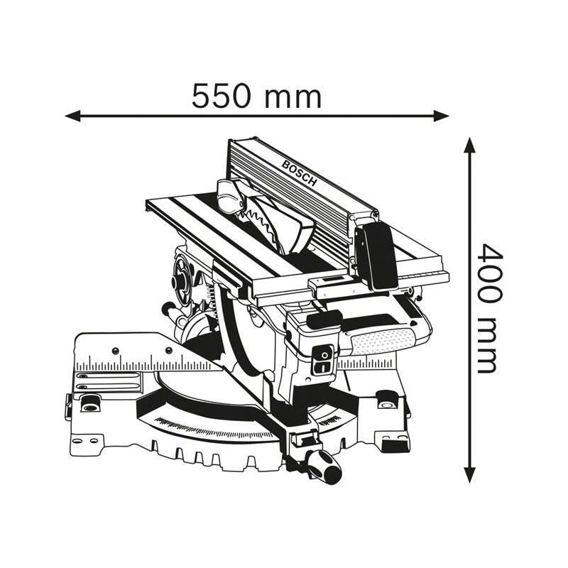 Bosch GTM 12 JL Professional Combination Saw 1800W 240V Bosch - Dynamic Drive