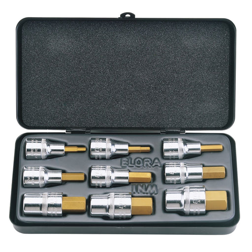 Draper Metric Hexagon Socket Bit Set (9 Piece) 66202 Draper - Dynamic Drive