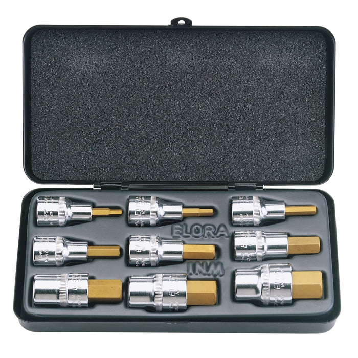 Draper Metric Hexagon Socket Bit Set (9 Piece) 66202 Draper - Dynamic Drive
