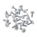 Sealey Numberplate Screw Plastic Enclosed Head 4.8 x 18mm White Pack of 50 PTNP1 Sealey - Dynamic Drive