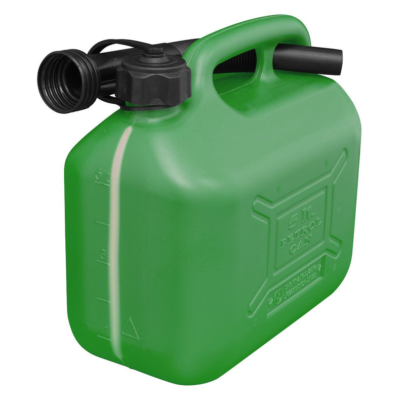 Sealey Fuel Can 5L Green JC5G Sealey - Dynamic Drive