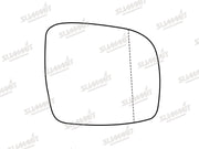 Summit Stick-On Standard Mirror Glass fits Chrysler Grand Voyager 07 to 17 RHS Summit - Dynamic Drive