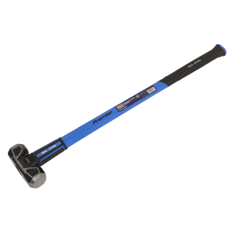 Sealey Sledge Hammer with Fibreglass Shaft 6lb SLHG06 Sealey  - Dynamic Drive