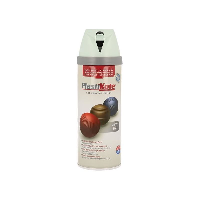 Plastikote Twist & Spray Matt Duck Egg Blue 400ml PlastiKote - Dynamic Drive