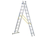 Zarges D-Rung Combination Ladder 2-Part 2 x 12 Rungs Zarges - Dynamic Drive