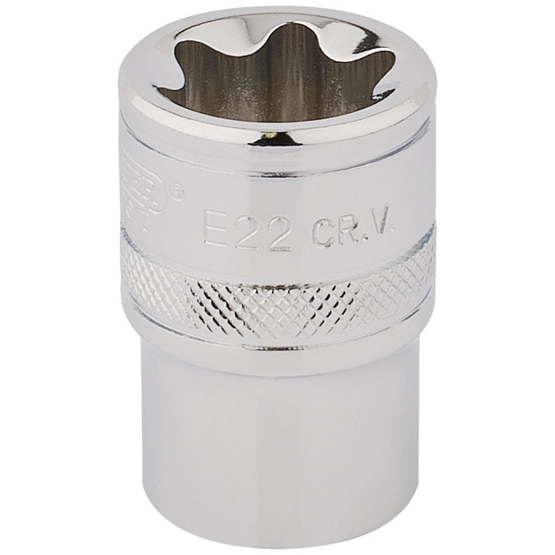 Draper TX-STAR Socket, 1/2" Sq. Dr., E22 34372 Draper - Dynamic Drive