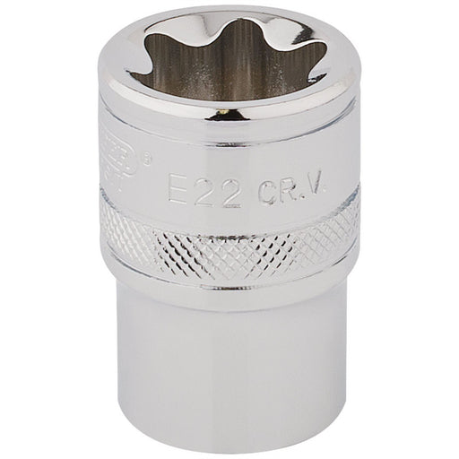 Draper TX-STAR Socket, 1/2" Sq. Dr., E22 34372 Draper - Dynamic Drive