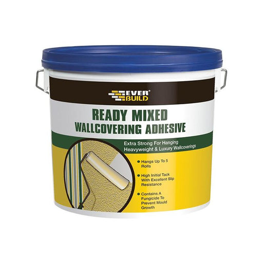 Everbuild Sika Ready Mixed Wallcovering Adhesive 4.5kg Everbuild Sika - Dynamic Drive