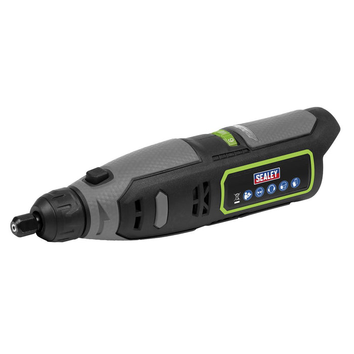 Sealey Multipurpose Mini Grinder & 50pc Accessory Kit 10.8V SV10.8 Series Body O Sealey - Dynamic Drive