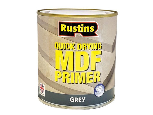 Rustins Quick Drying MDF Primer Grey 500ml Rustins - Dynamic Drive