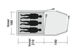 Outwell Earth 3 Plus Tunnel Tent 3 Berth Outwell - Dynamic Drive