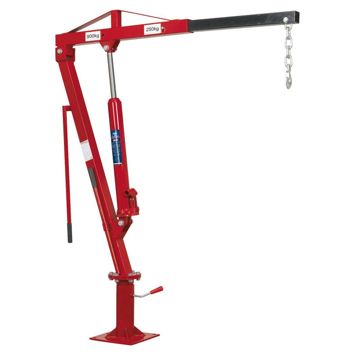 Sealey Static Mounted Crane 900kg SSC900 Sealey - Dynamic Drive