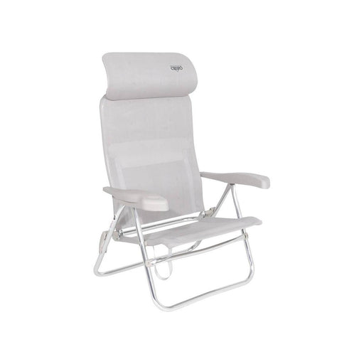 Crespo Beach Chair AL/205 Compact Light Grey Crespo - Dynamic Drive