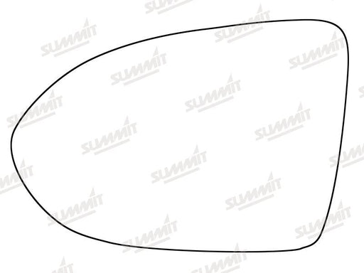 Summit Stick-On Standard Mirror Glass fits VW Passat 15 on LHS Summit - Dynamic Drive