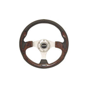 320mm Wood Style Inset 3 Spoke Sports Steering Wheel M Silver Centre M32X3VV9S Mountney Classic  - Dynamic Drive