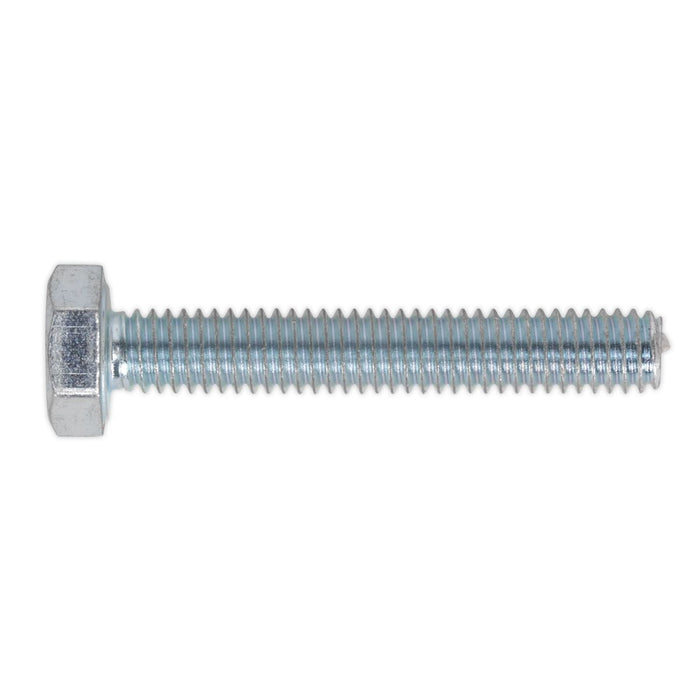 Sealey HT Setscrew M4 x 25mm 8.8 Zinc DIN 933 Pack of 50 SS425 Sealey  - Dynamic Drive