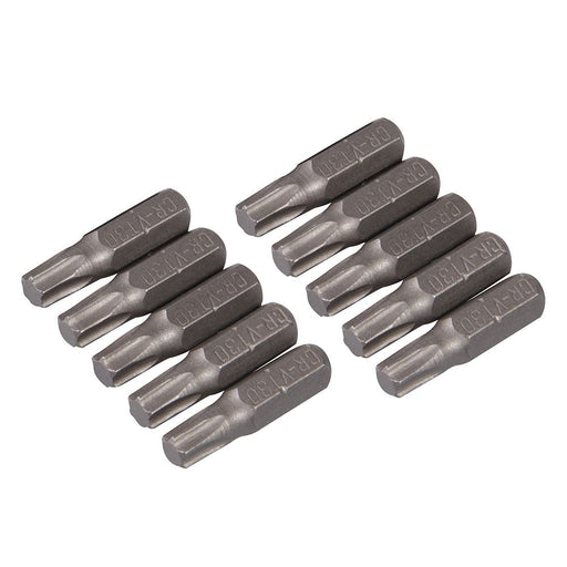 Silverline T30 Cr-V Screwdriver Bits 10pk T30 Silverline - Dynamic Drive