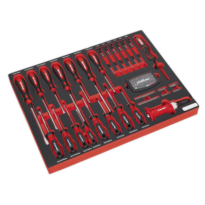 Superline PRO Tool Chest Combination 14 Drawer with 446pc Tool Kit - Red Superline Pro - Dynamic Drive