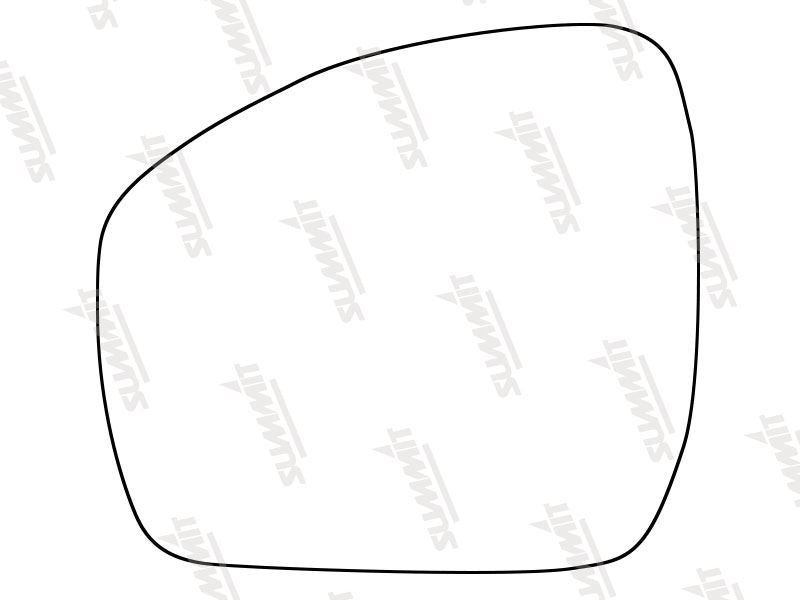 Summit Stick-On Standard Mirror Glass fits Land Rover Discovery 13 to 15 LHS Summit - Dynamic Drive