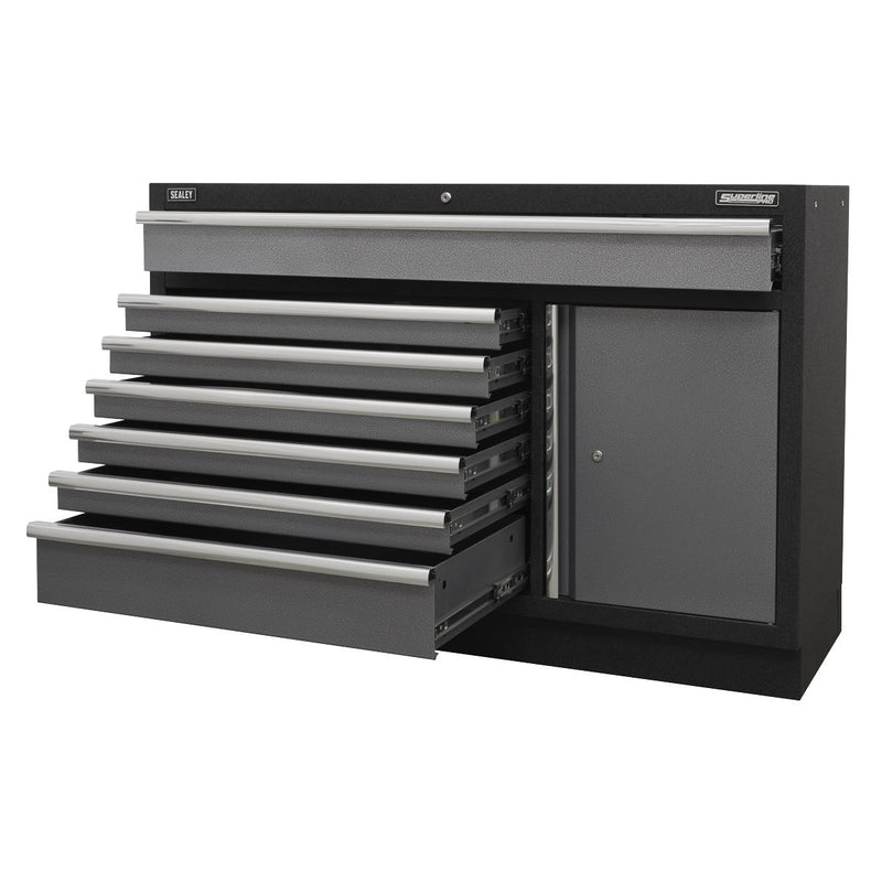 Sealey Modular 7 Drawer Floor Cabinet 1360mm APMS64 Sealey - Dynamic Drive