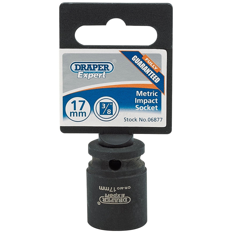 Draper Expert HI-TORQ 6 Point Impact Socket, 3/8" Sq. Dr., 17mm Draper - Dynamic Drive