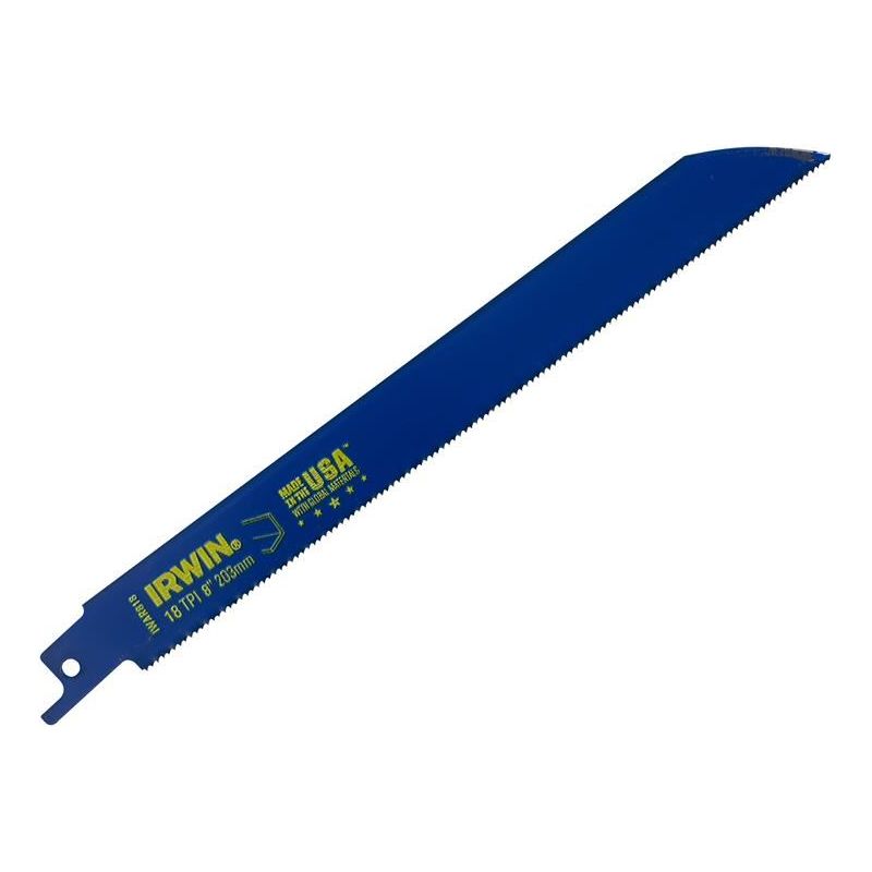 Irwin® 818R Sabre Saw Blade Metal Cutting 200mm 18 TPI Pack of 25 IRWIN® - Dynamic Drive